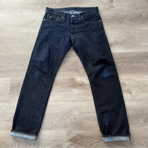 RRL Ralph Lauren Selvedge Straight Leg USA Japan Denim Jeans Double RL Men 32x30